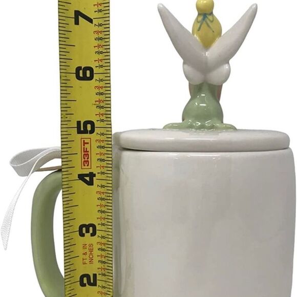 NWT Gorgeous 3D Rae Dunn Disney Mug White Ceramic Tinkerbell Tinker Bell - Picture 11 of 12